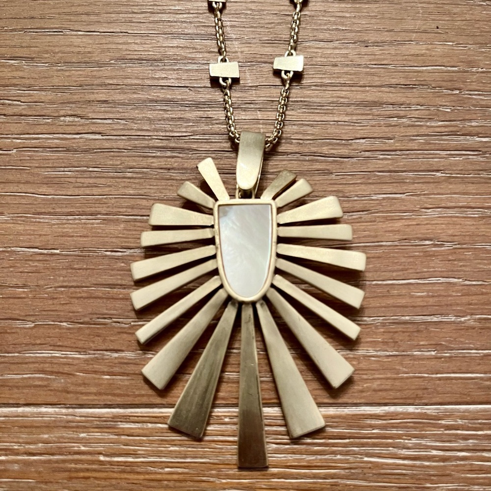 Kendra Scott Paula Mother of Pearl Necklace, Retired